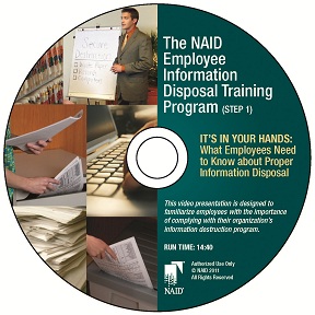 NAID Employee Information Disposal Training Program DVD Face
