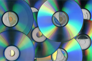 Pile of DVDs